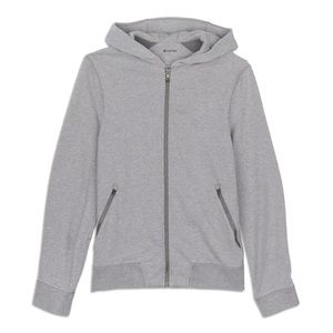 Lululemon Cross Cut Full Zip Hoodie Grey Like New!